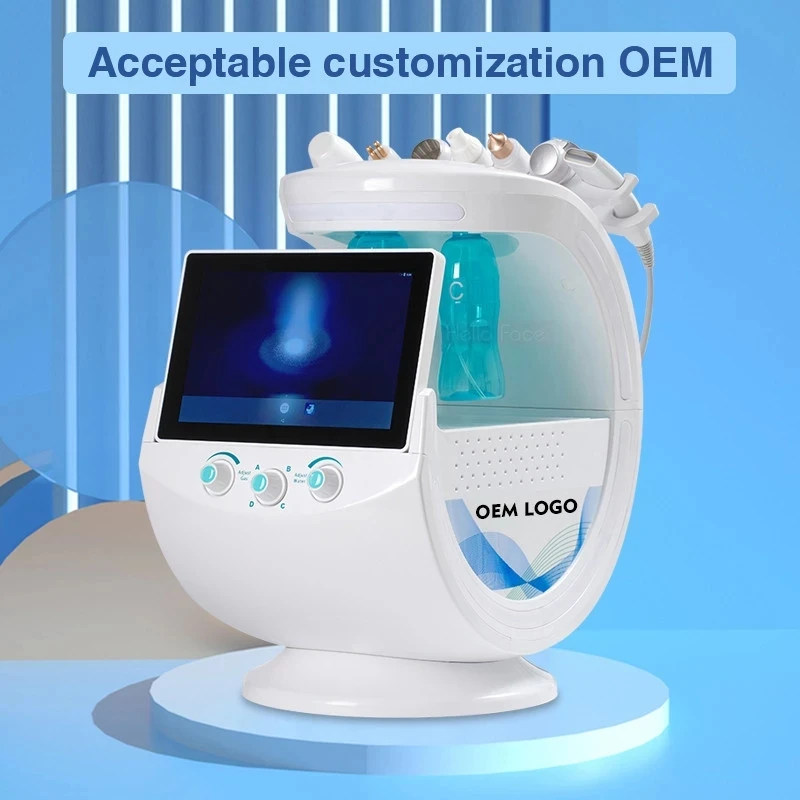 

7 in 1 Smart Ice Blue Plus Oxygen Hydra facial Machine Facial Bubble Machine Second Generation Salon Anti-aging Beauty Machine