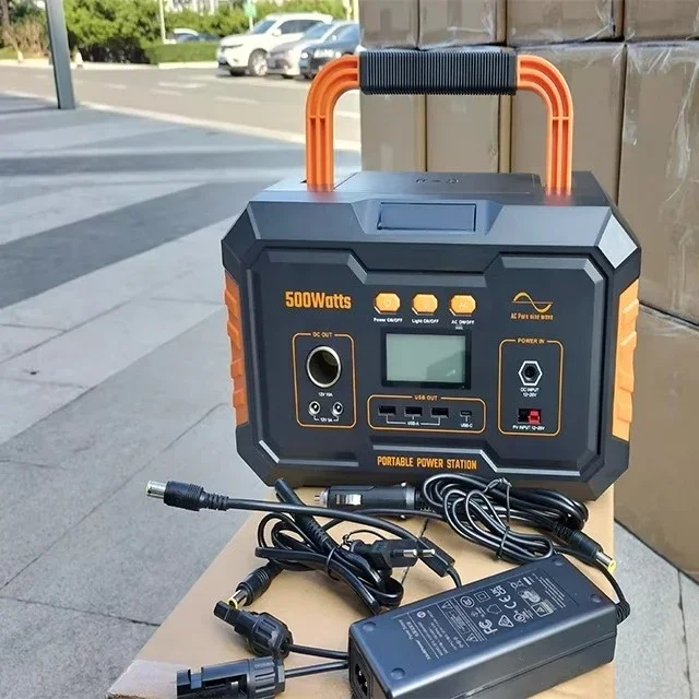 Outdoor camping 1000 watt battery backup portable solar power station with type-C wireless output