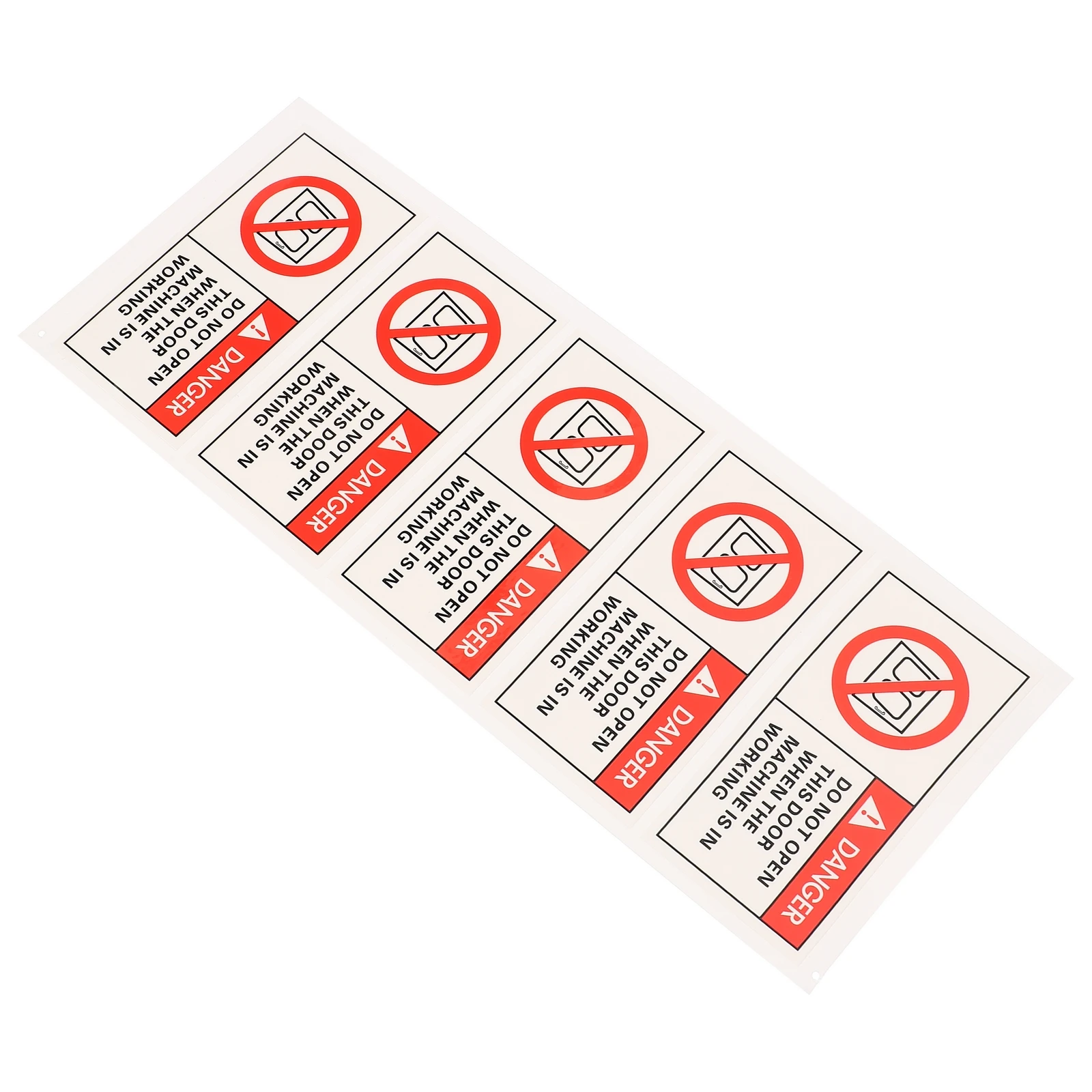 

5 Pcs Machine Danger Caution Sticker Warning Sign Stickers Equipment Decal Pp Work