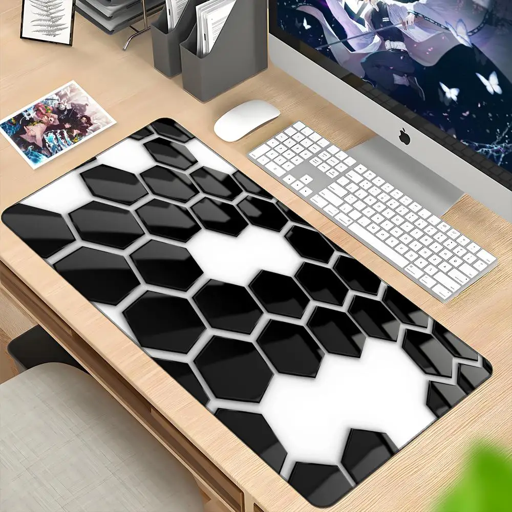 

Honeycomb Mouse Pad Desk Mouse Pad Cute HD Desk Pad Extended Gaming Keyboard Mats Large 100x50cm XXL Gamer Mousepad
