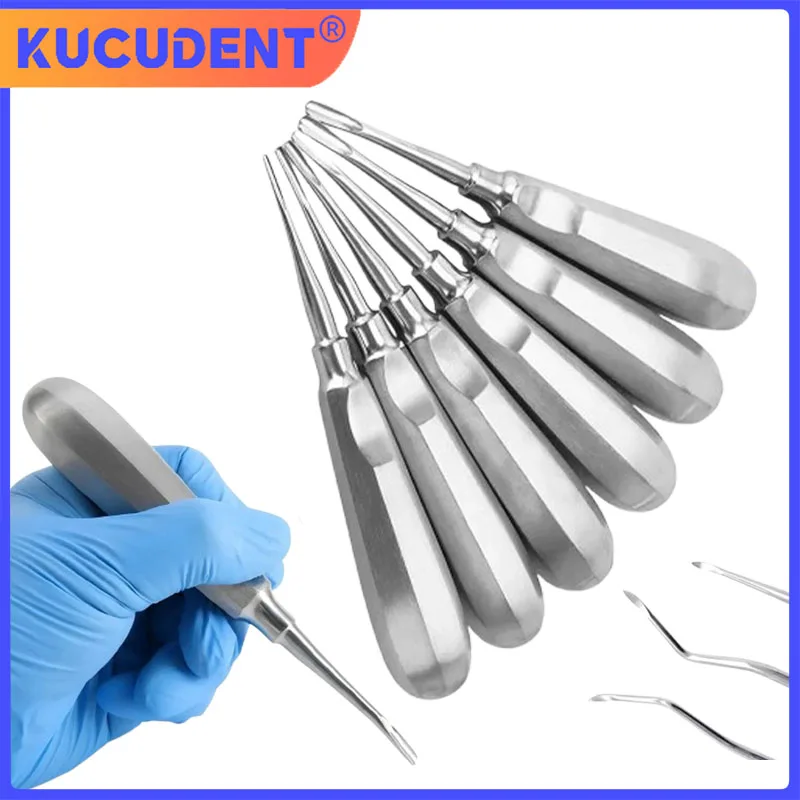 

1 Pc Dental Root Elevator Stainless Steel Straight Curved Tips for Minimally Invasive Extractions Stainless Steel Tool