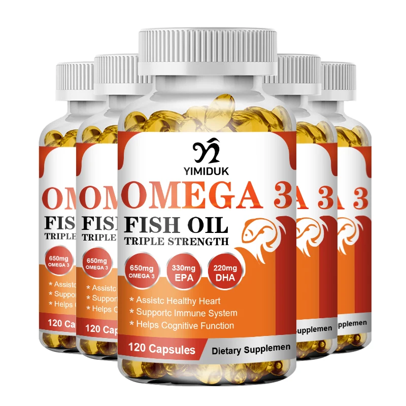 

Глубоковое рыбное масло OMEGA, 3 капсулы, богатые в DHA и EPA для здоровья сердца, снимают укрепление мозга, улучшает сердечно-сосудистую систему.