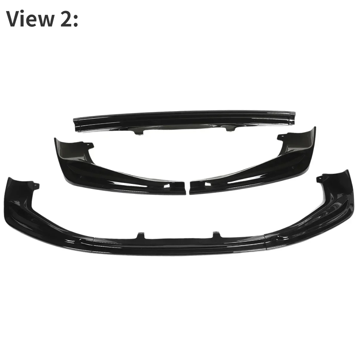 Matte Black Car Front Bumper Splitter Lip Diffuser Spoiler For Lexus IS250 350 200T 300 AWD F-Sport Style 2014-2016 Body Kit view 3