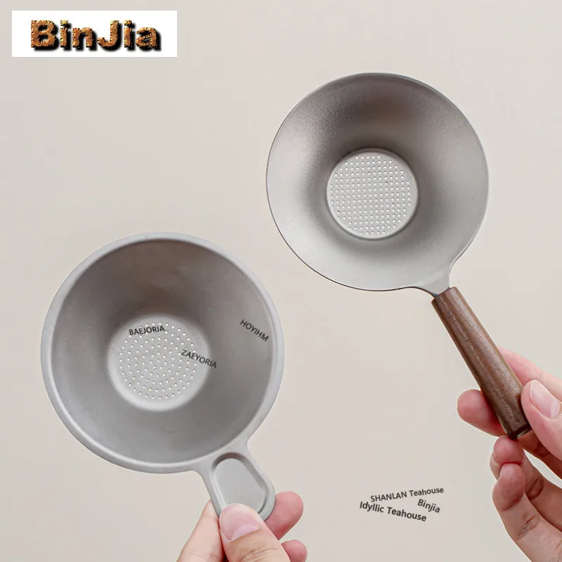 Pure Titanium Tea Separator Infusor Boutique Tea Strainer Dispenser Tea Soaking Tea Filter Chinese Tea Set Supplies Ornaments