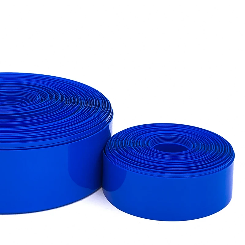 

18650 аккумуляторных блоков, синяя термоусадочная трубка из ПВХ, изолированная термоусадочная трубка 90-500 мм для производства изоляции кабельной муфты