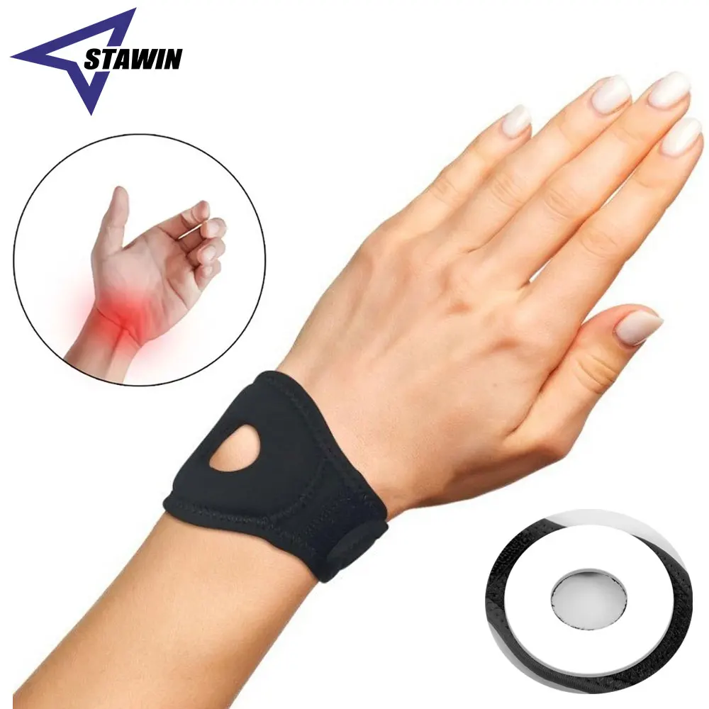 

1 Pcs Sports Wrist Brace for TFCC Tears, Adjustable Wrist Wrap with Soft Ring Pad for Ulnar Sided Wrist Pain, Tendonitis, Strain