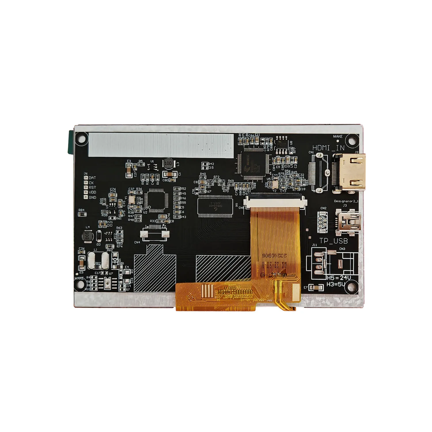 5 بوصة TFT شاشة الكريستال السائل RGB 800x480 لوحة الشاشة 40 دبابيس مع HDMI لوحة للقيادة مصدر إشارة دعم ويندوز التوت بي #5