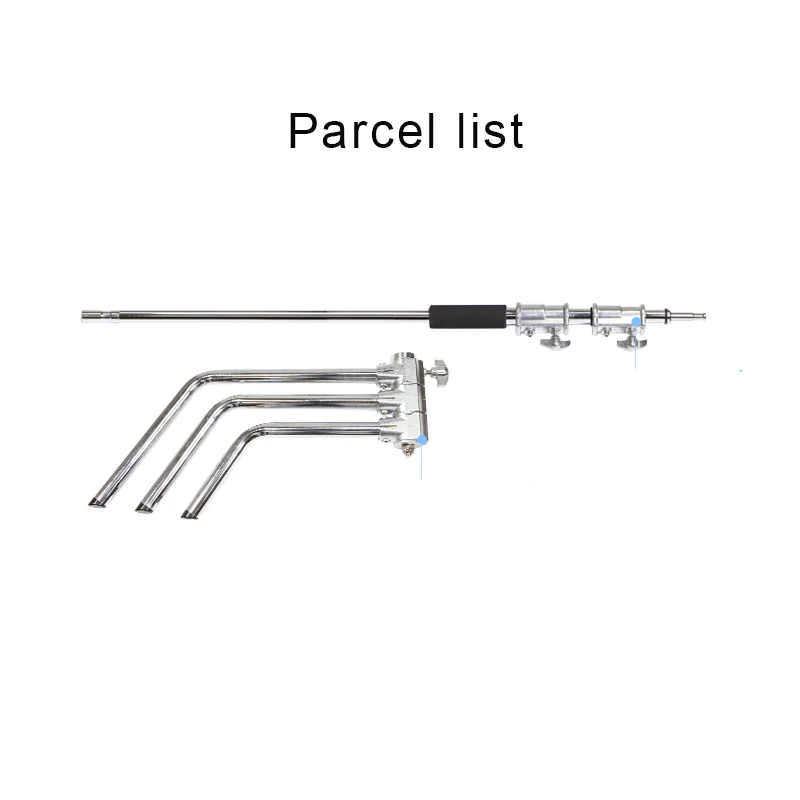 حامل خفيف متين مع قاعدة قابلة للفصل 5-10 قدم/1.6-3.2 متر حامل C قابل للتعديل مع 2 حامل للتصوير الفوتوغرافي