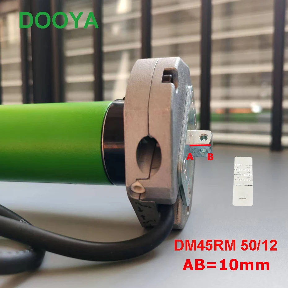 

Dooya DM45RM 50/12 Tubular Motor Short Axis, Manual Control+RF433 Remote Motor for Electric Rolling Shutter Door/Awning/Sunshade