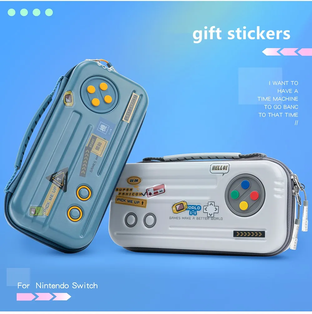 GeekShare podręczny schowek-organizer dla Nintendo przełącznik OLED czas konstrukcja maszyny Protables przypadku dla NS akcesoria wysokiej Quality Box