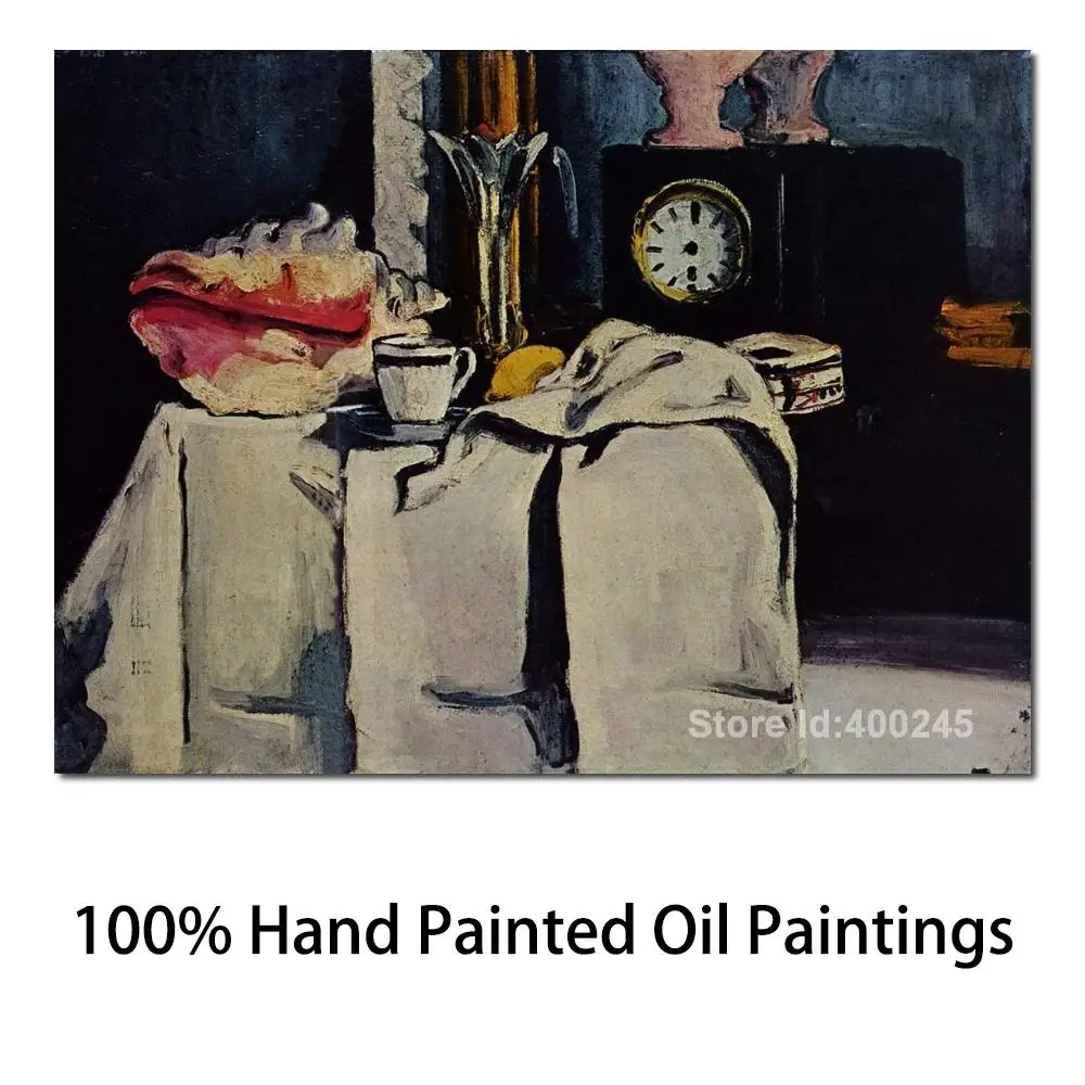 

Famous Paintings by Paul Cezanne The Black Marble Clock Decorative Art Handmade High Quality