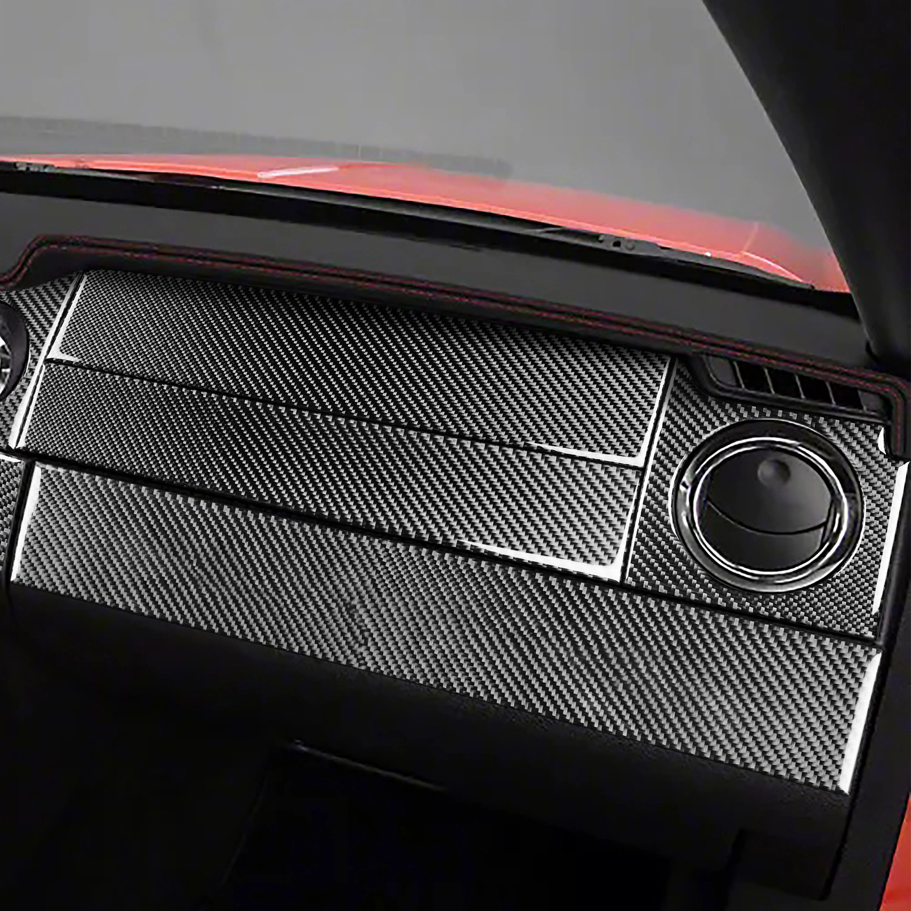 For Ford Mustang GT 2005—2009 Car Accessories Carbon Fiber Interior Door Console Gear AC Vent Panel Trim Sticker Modification