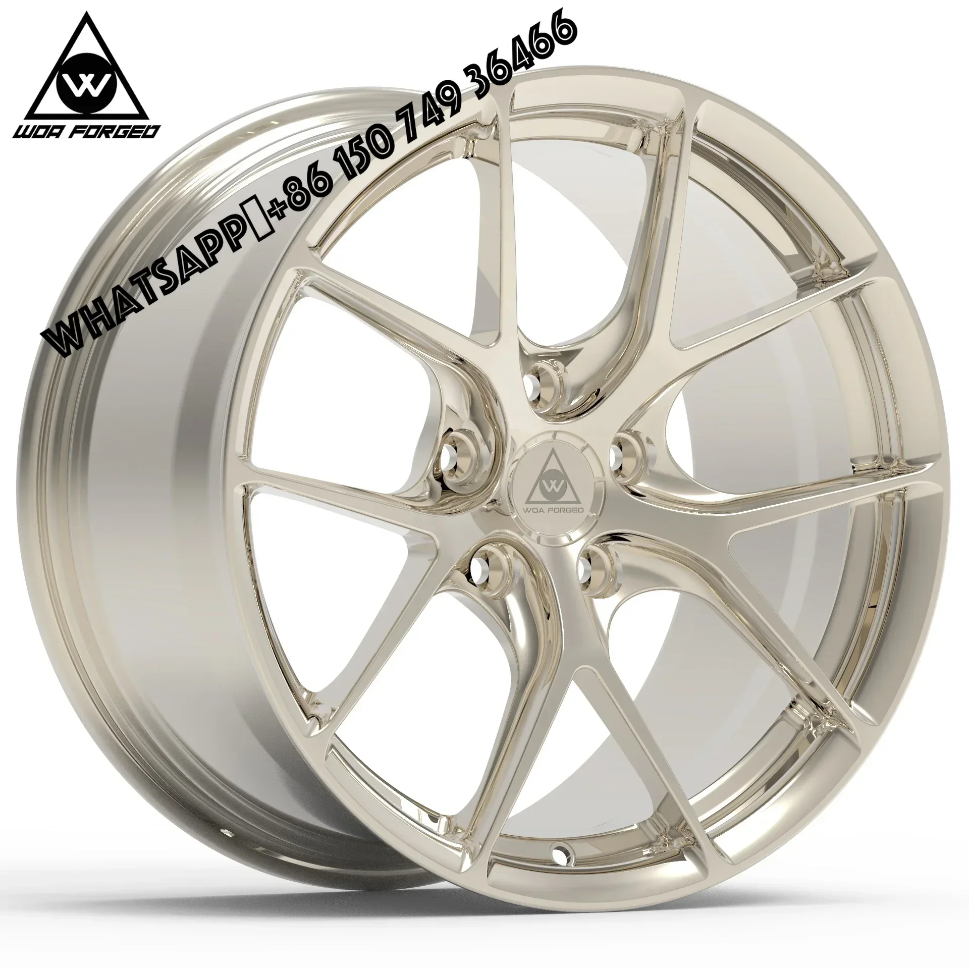 

6061-T6 Absolutely Amazing Design Frozen Golden Forged Wheels 18 19 20 21 22 Inch Rims R101 P111SC P107SC P101