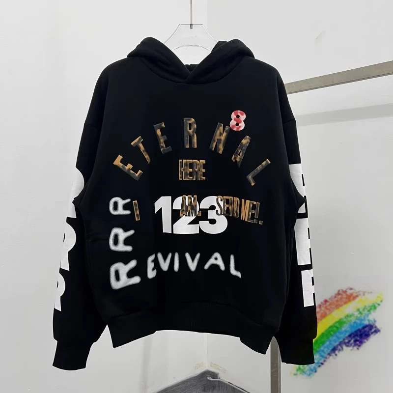 2023fw RRR123 Hoodie Men Women Best Quality Puff Print RRR-123 Logo Pullover