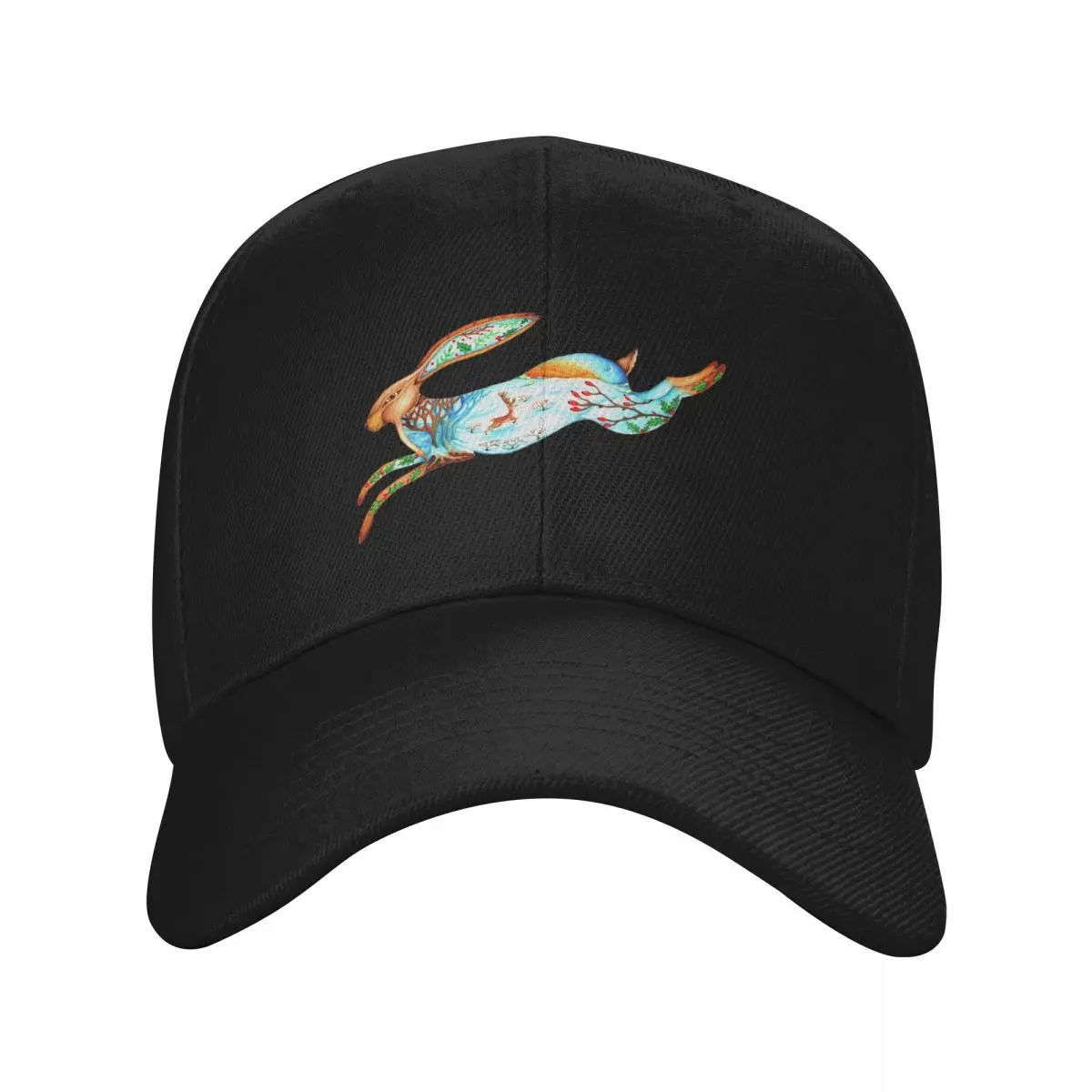 

Winter Solstice Hare Baseball Cap western Hat dad hat sailor cap for men Baseball Men Women's