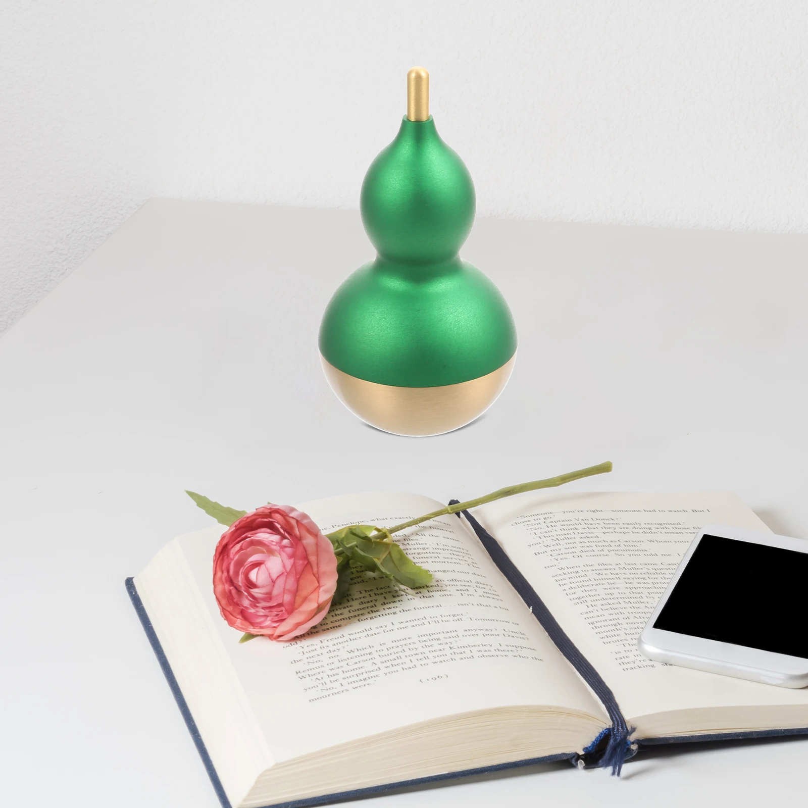 

Gourd naments Tumblers Statue Desktop Home Adornment Copper Aluminum Figurine Kids Smooth Material Unique Design Exquisite