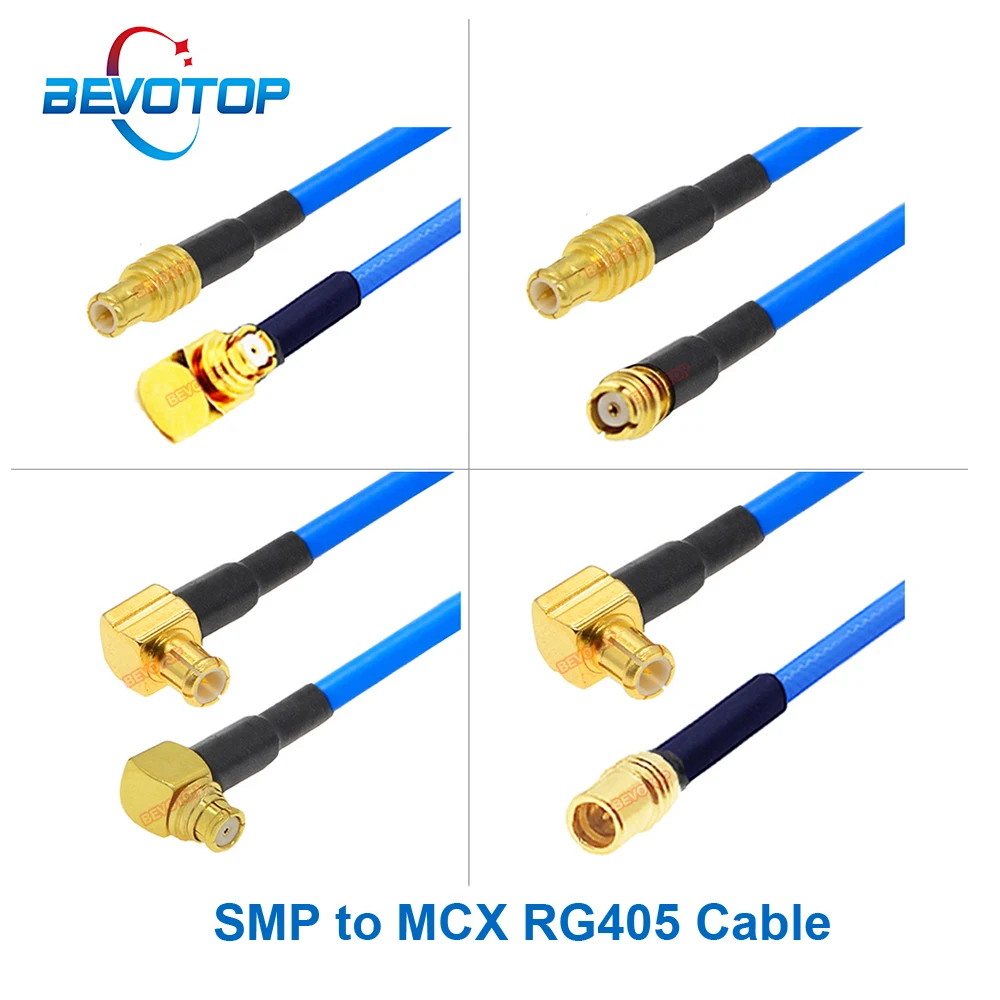 

1PCS MCX to SMP RG405 Cable MCX Male to SMP Male / Female Connector SMP to MCX Jumper High Frequency 086 Pigtail BEVOTOP