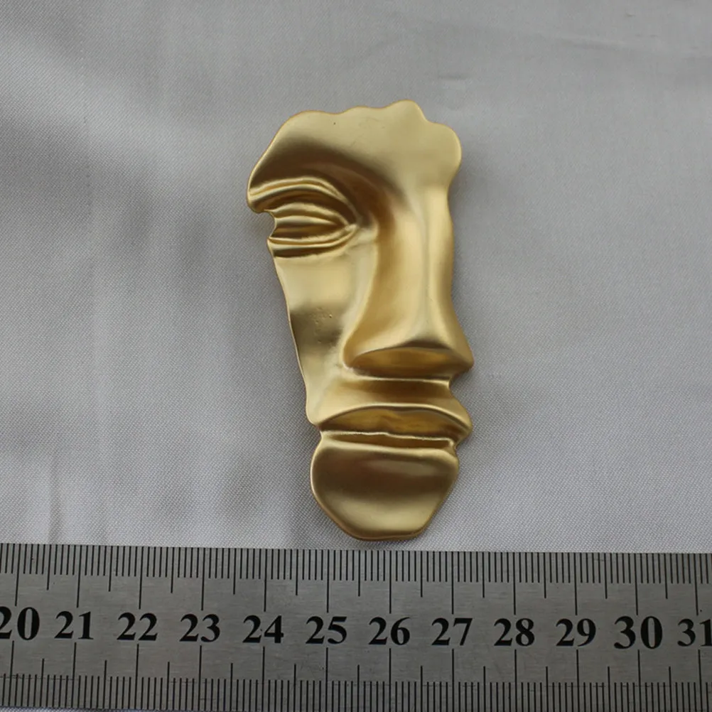 1Pcs Human Face Brooch Pin Exquisite Alloy Fashion Statement Piece for Headdress Handbag Clothing Curtain Decoration Casual