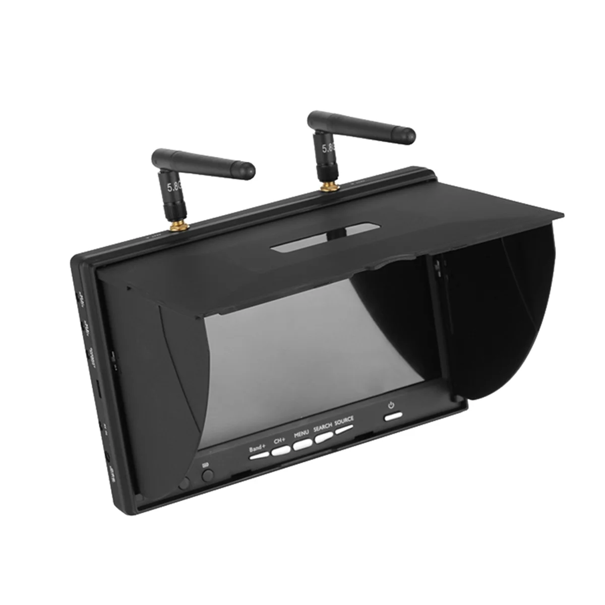 Moniteur FPV avec écran LCD, récepteur de touristes intégré pour importateur RC FPV, quadrirotor, prise UE, A02I, 5.8G, 800x480, 40CH, 7 pouces