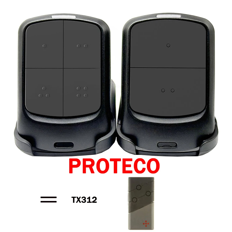 

PROTECO TX312 Electric door remote control 433.92MHz Rolling Code Compatible With PROTECO Garage Door Remote Control Gate Opener