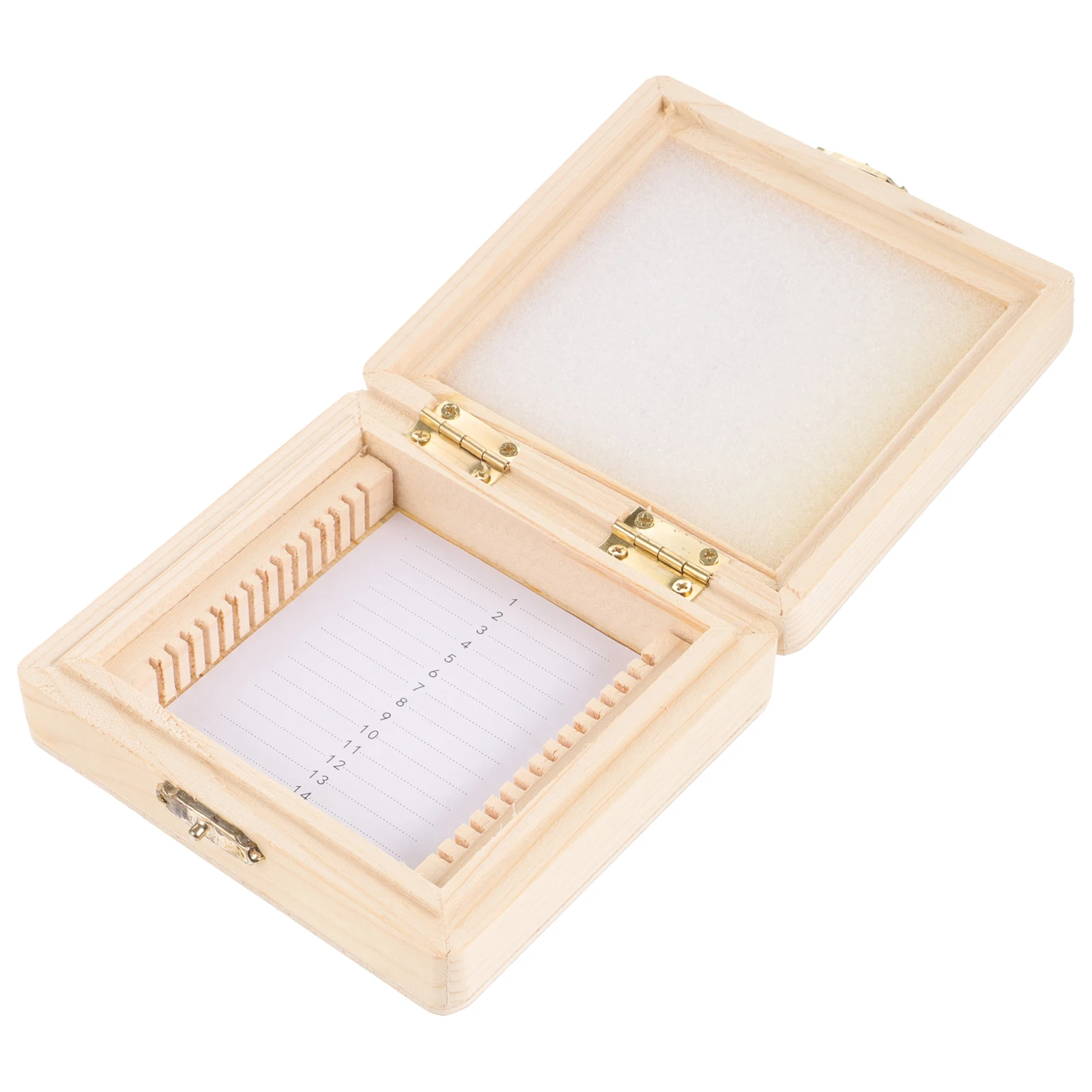 

Biological Box Wooden Storage for Microscope Slides Lab Specimen Microscope Holder Slide Container