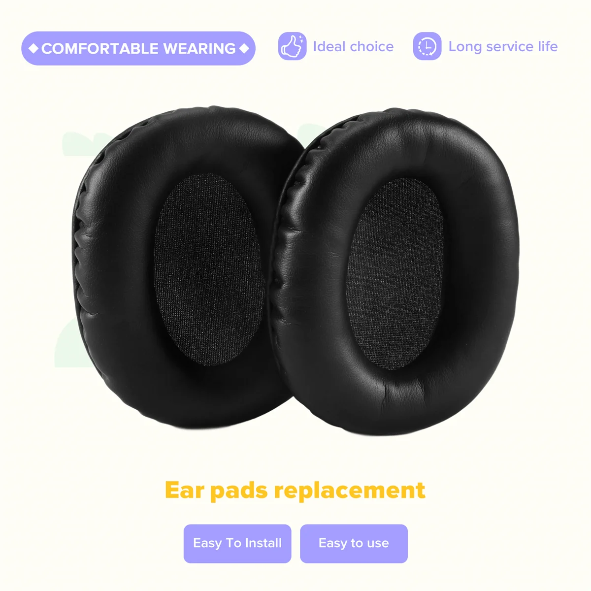 Earpads Ear Cushion Ear Cover Replacement for Mpow H12 Wireless Noise Cancelling Headphones