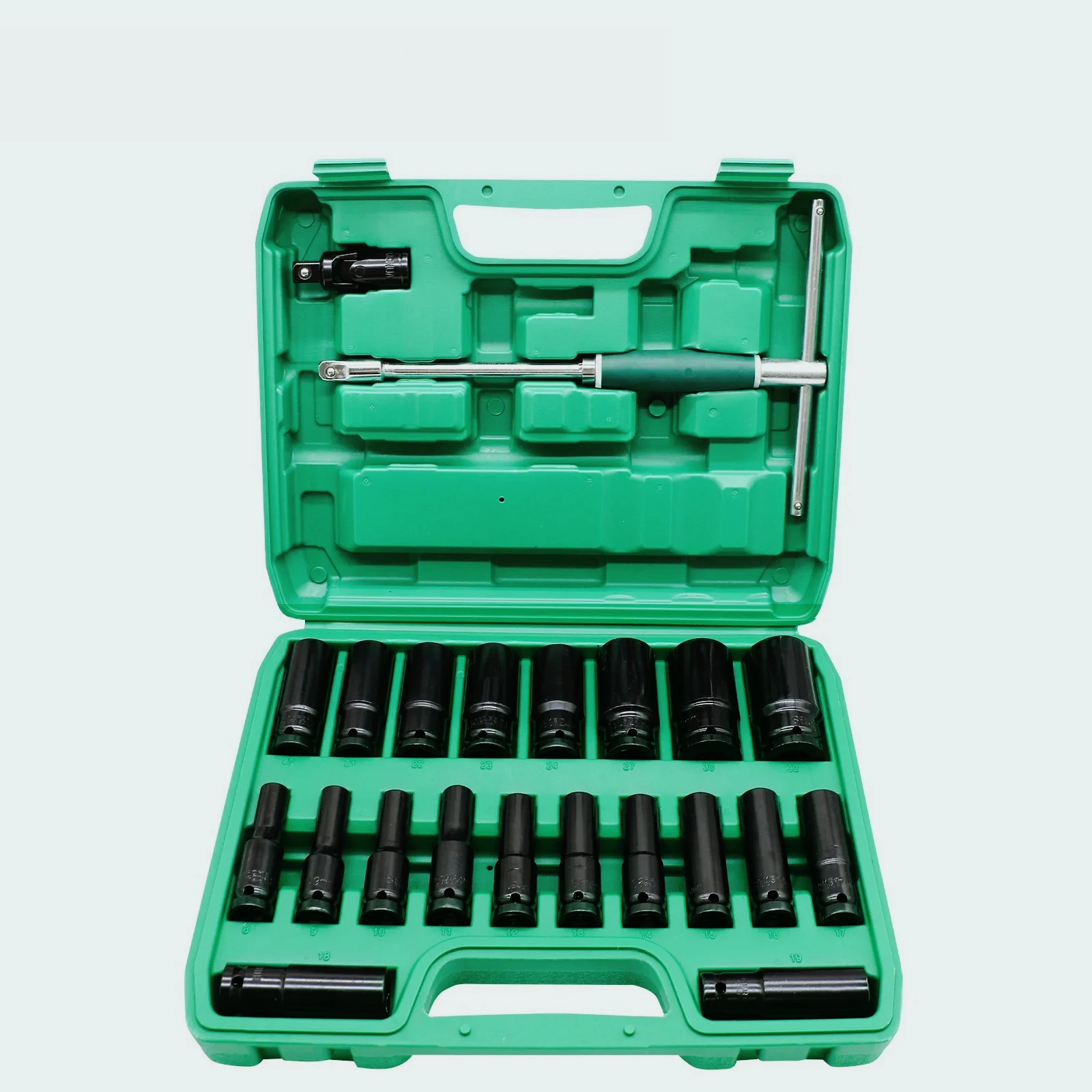 Llave impacto eléctrica 23 piezas, Kit cabezal hexagonal