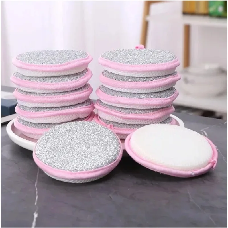 5PCS Double Side Dishwashing Sponge Dish Washing Brush Pan Pot Dish Wash Sponges Household Cleaning Reusable Kitchen Tools