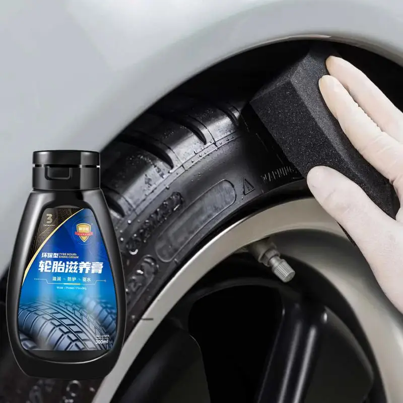 Automotive Wheel Care Tire Nourishing Cream Car Wheel Cleaning Protective Cream Safe For Cars Trucks SUVs Motorcycles