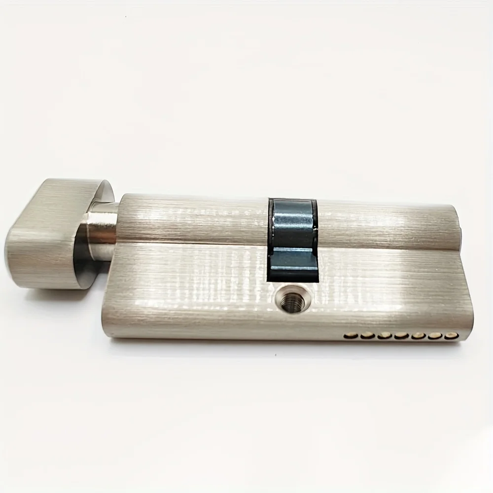 1Pcs 55/60/65/70/75/80/90/100/110/mm/32.5 All-Copper Structure Heavy-Duty Anti-Theft European Standard Large Lock Cylinder, High-Security Door Lock Cylinder (Includes Main Key and 5 Spare Keys), Durable and Sturdy, Precision Craftsmanship - No Wiring Required, Anti-Theft Security Main Entrance Door Lock, Household Door Lock, Indoor Installation, Suitable for Iron and Wooden Doors, Universal for Indoor and Outdoor Use
