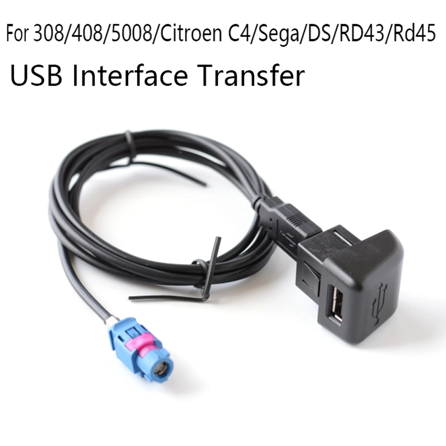 USB Interface Transfer for Peugeot 308/408/5008/Citroen C4/Sega/DS/RD43/Rd45 Host USB Cable