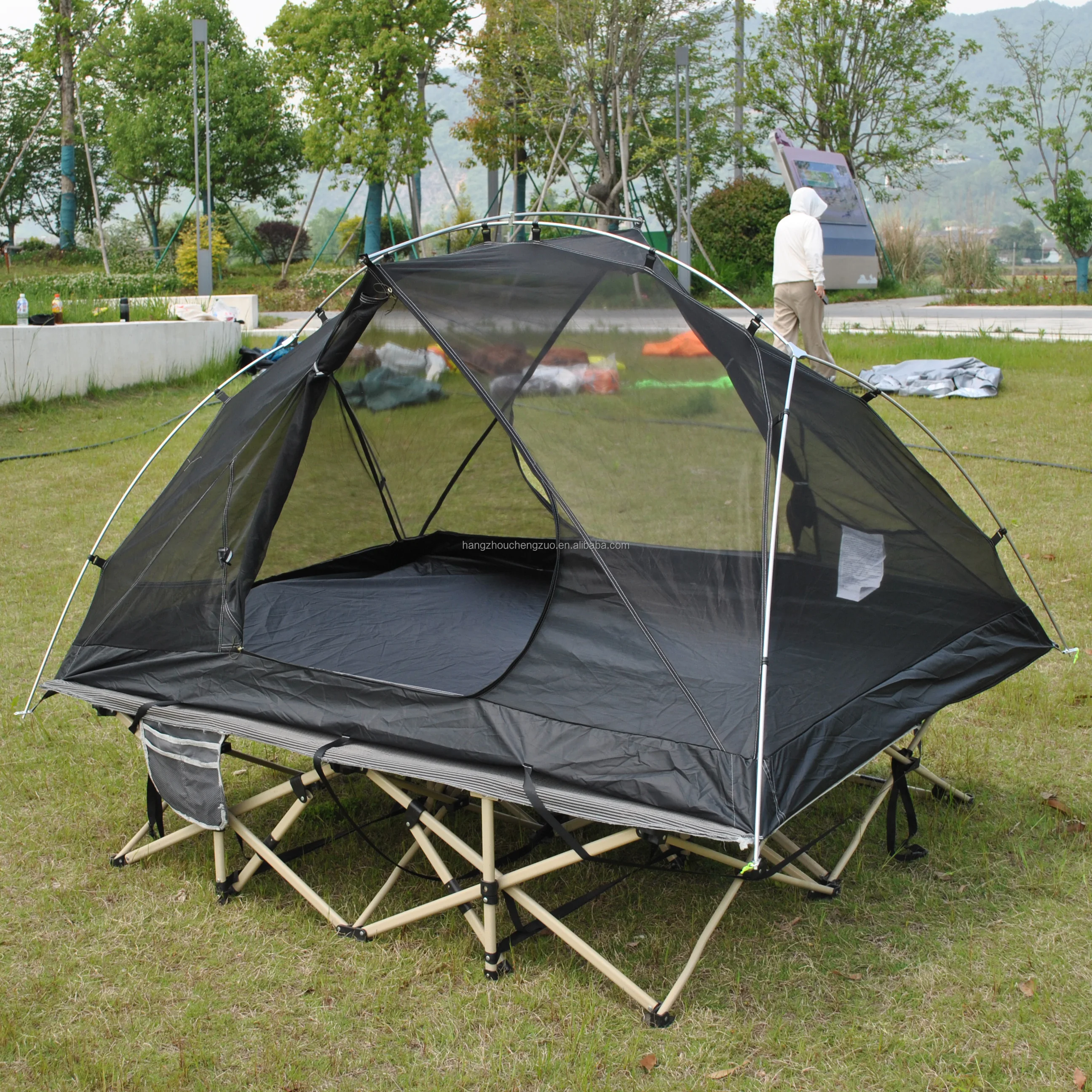 

Ultralight 2 Person Backpacking Tent, Can Be Used As Cot Bed Tent or Bikepacking Tent, Light Weight Cot Tent Not Include Bed