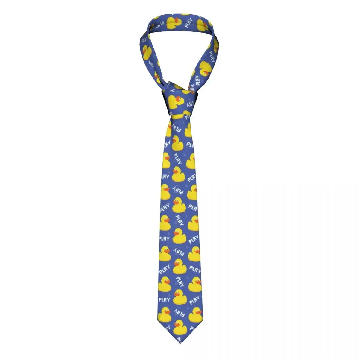 Little Cute Duck Pattern Cartoon Neckties Unisex Polyester Neck Ties for Men Slim Wide Suits Accessories Gravatas Gift