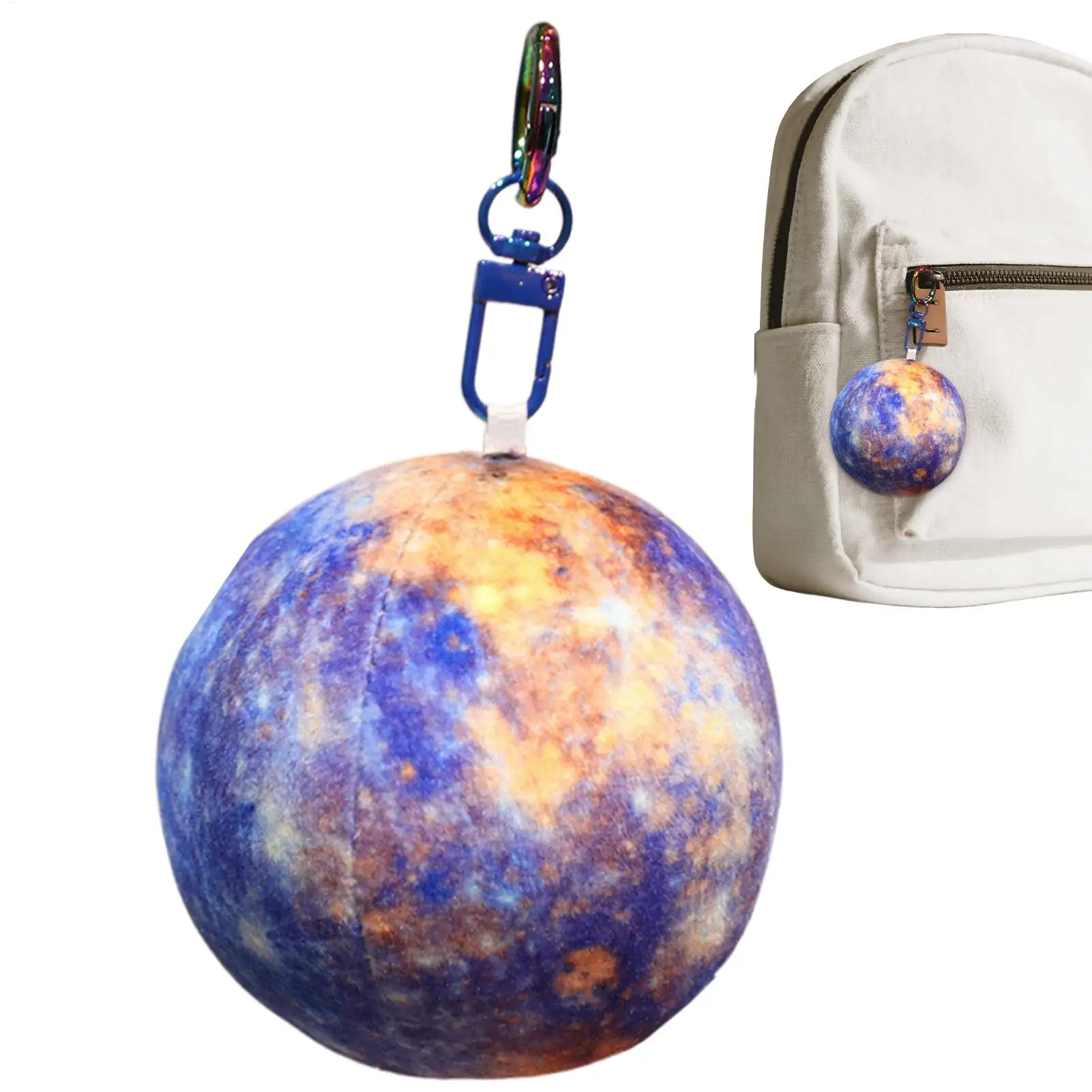 Planeta ornamento 2.95 Polegada macio hangable boneca de pelúcia planeta ornamentos para bolsa moeda jóias carteira mochila feminina
