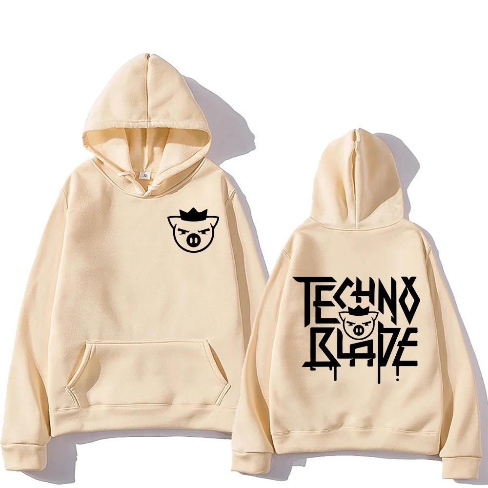 Technoblade Never Dies Hoodie Kids Dream SMP Game Anchor Print Sweatshirt Long Sleeve Tops Boys Clothes Casual Girls Hoodies Top