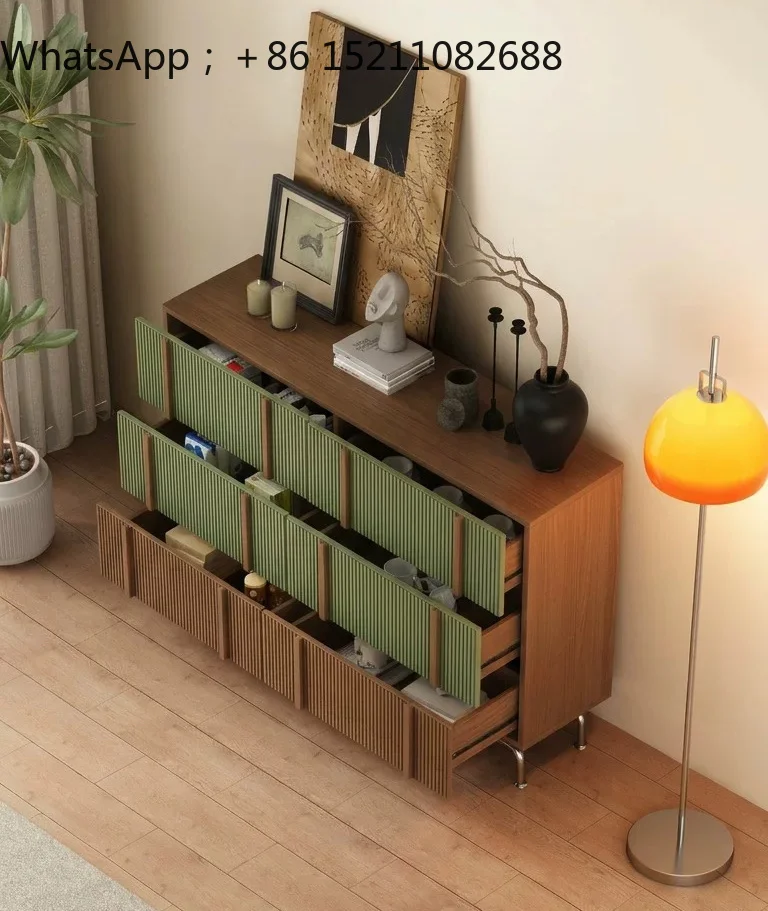SCY antique drawer cabinet bedside locker small apartment living room bedroom locker
