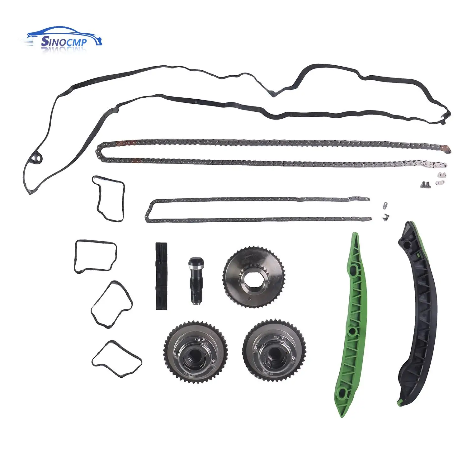 

​2710501400 2710502547 2710503447 2710502647 Camshaft Adjuster Gears & Timing Chain Kit For Mercedes W203 W204 C200 E250 M271