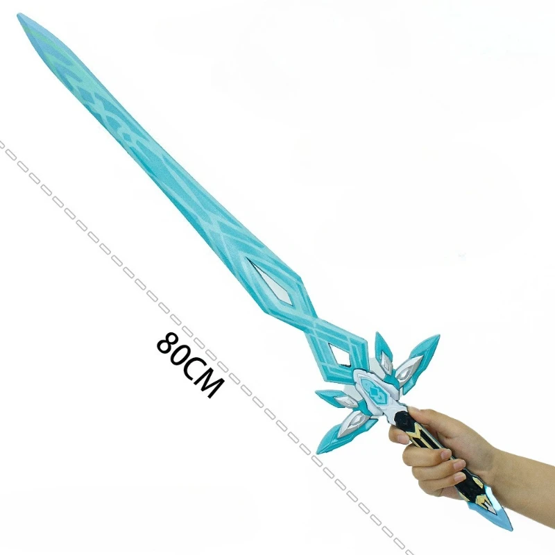80 ซม.ใหม่เกมฮอนไก สตาร์ เรลสภาพแวดล้อมไฟร์ฟลีฟดาบพลาสติกคอสเพลย์อุปกรณ์ประกอบฉากเครื่องประดับของขวัญวันเกิดของเล่น