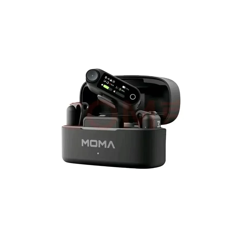 2026 MOMA LARK MAX 2 XLR Connector 72dB 48KHz Wireless Lavalier Microphone AI Noise Cancelling for Custom Sound Recording Interv