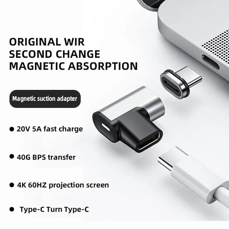 24pin Type-c Adapter Pd100w Quick-charge Macbook Converter with 3 Lighting for Mobile Phone Earphone Watch Magnetic Micro Usb