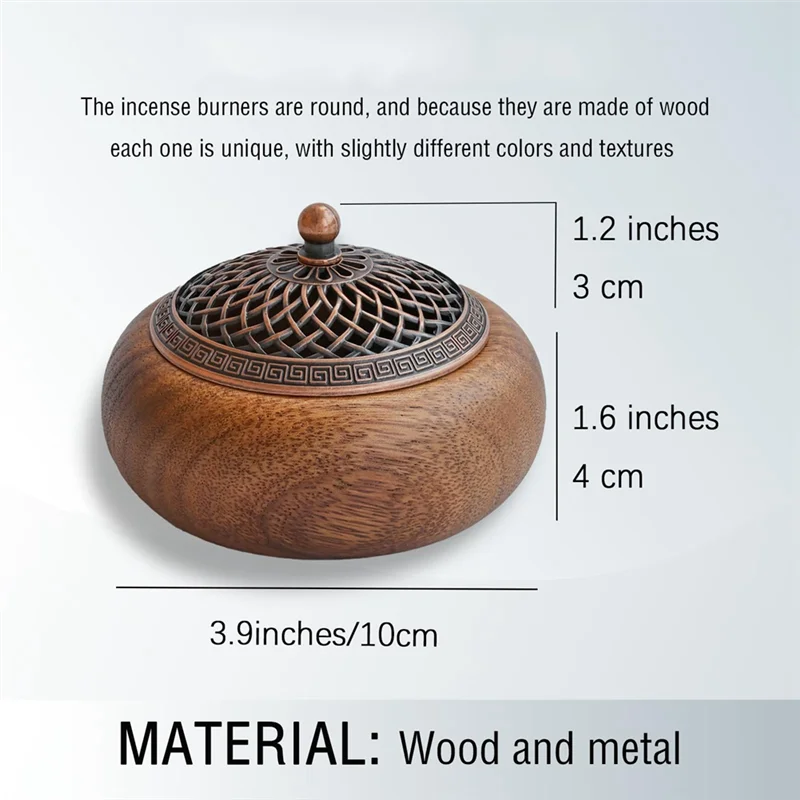 AB66-Wood Burner For Cones & Coils,Meditation Yoga Home Room Decor