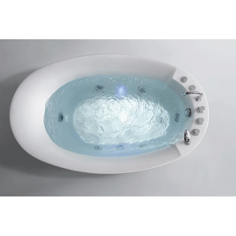 

FICO Aathroom Acrylic Freestanding Bathtub Soaking Massage Hot Tubs Jaccuzy Function Bath Tab Hydromassage whirlpool Bathtubs