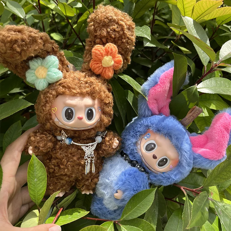 

17cm Cute Mini Plush Doll'S Labubu Baby Clothes Sweet Pearl Noble Small Fragrant Skirt Set For Labubu Clothing DIY Girl Gifts