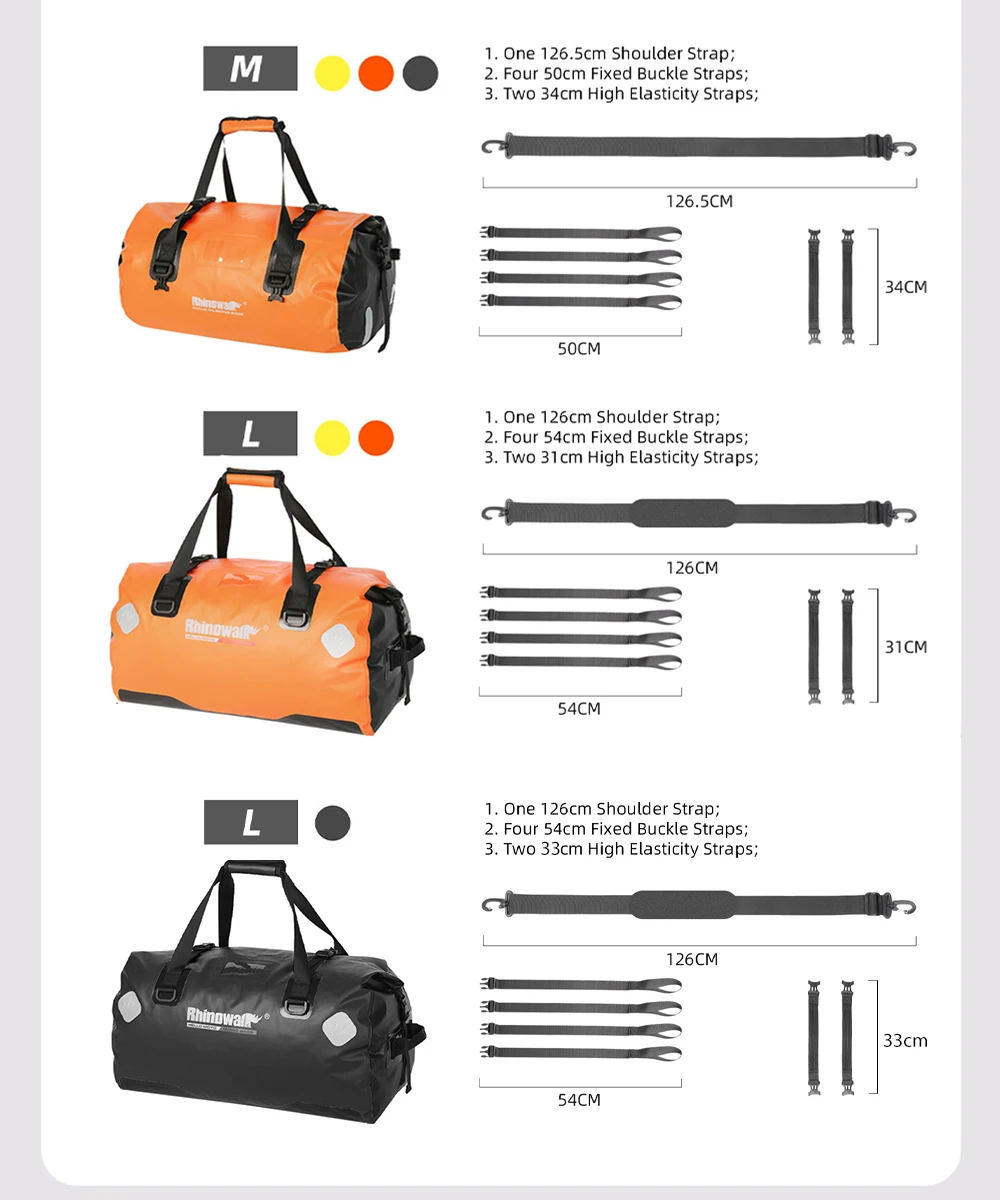 Rhino walk 20l fahrrad tasche wasserdicht mtb fahrrad koffer tasche hinten reisegepäck träger tragbarer sattels itz radfahren acessoriy – Detail 9