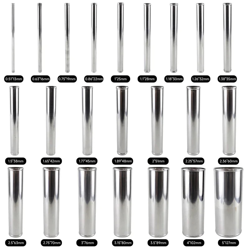 الألومنيوم المبرد مدخل توربو الأنابيب أنبوب خرطوم 127 مللي متر 5 "بوصة L = 300 مللي متر