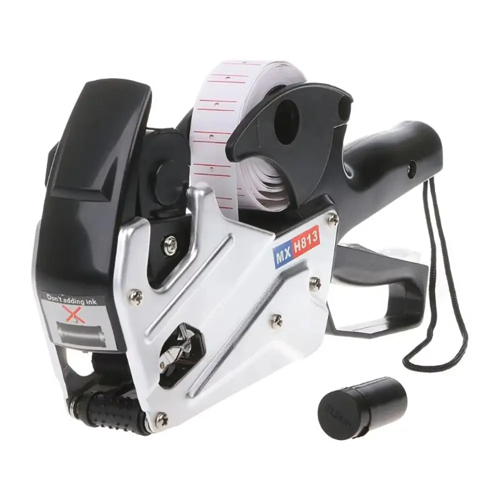 1Pcs Durable A-line Price Tag Labeller MX-H813 Label Paper Pricing Tag Display Tool 8 Digits Label Maker for Retail Store
