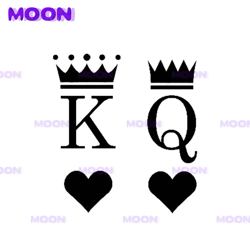 

King Queen Cars Stickers Waterproof Vinyl Car Wrap for Auto Decal Customized Accessories Moto Decoration Applique