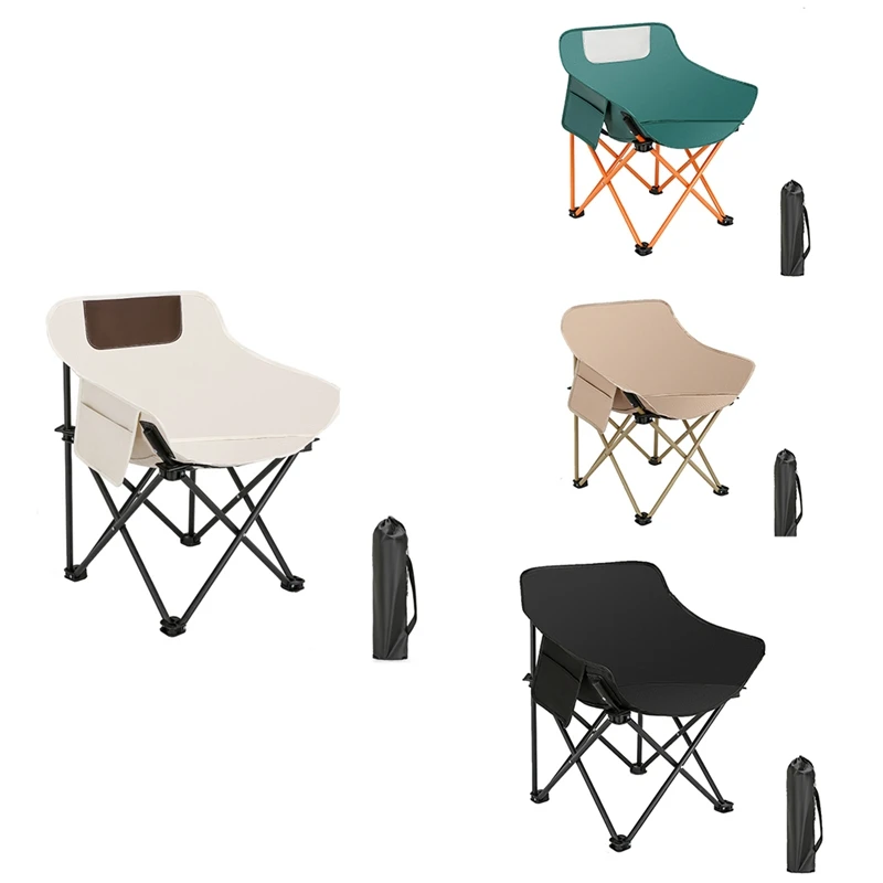 

Outdoor Chair For Hiking And Beach Portable Folding Camping Chair With Aluminum Frame White