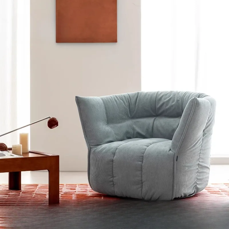 

Single sofa lazy rotatable simple antique living room balcony leisure chair