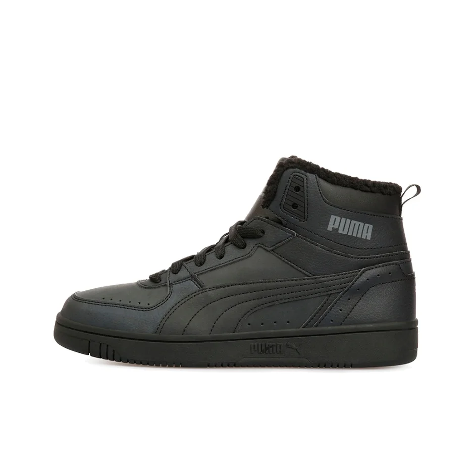 puma-rebound-joy-fur-comode-scarpe-da-basket-alte-con-punta-tonda-e-ammortizzazione-resistenti-all'abrasione-unisex-nere-375576-04